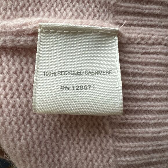 NAKED CASHMERE Small Crewneck Short Sleeve Sweater 100% Cashmere Valentines Ab14 - Picture 5 of 6